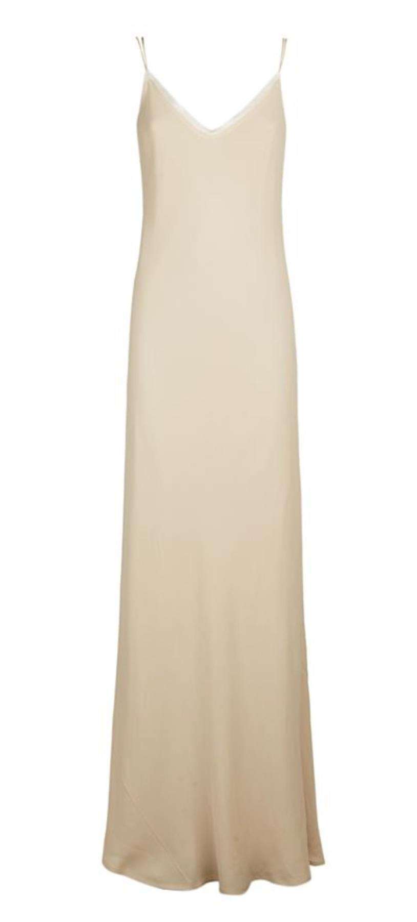 THE ROW ACA SILK MAXI DRESS US 2 UK 6