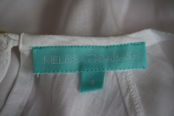 MELISSA ODABASH GIRLS WHITE SOPHIA KAFTAN 4 YEARS
