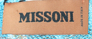 MISSONI FRINGED CROCHET KNIT PONCHO ONE SIZE