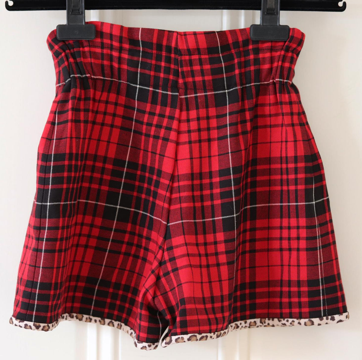 MONNALISA KIDS GIRLS TARTAN COTTON SHORTS 6 YEARS