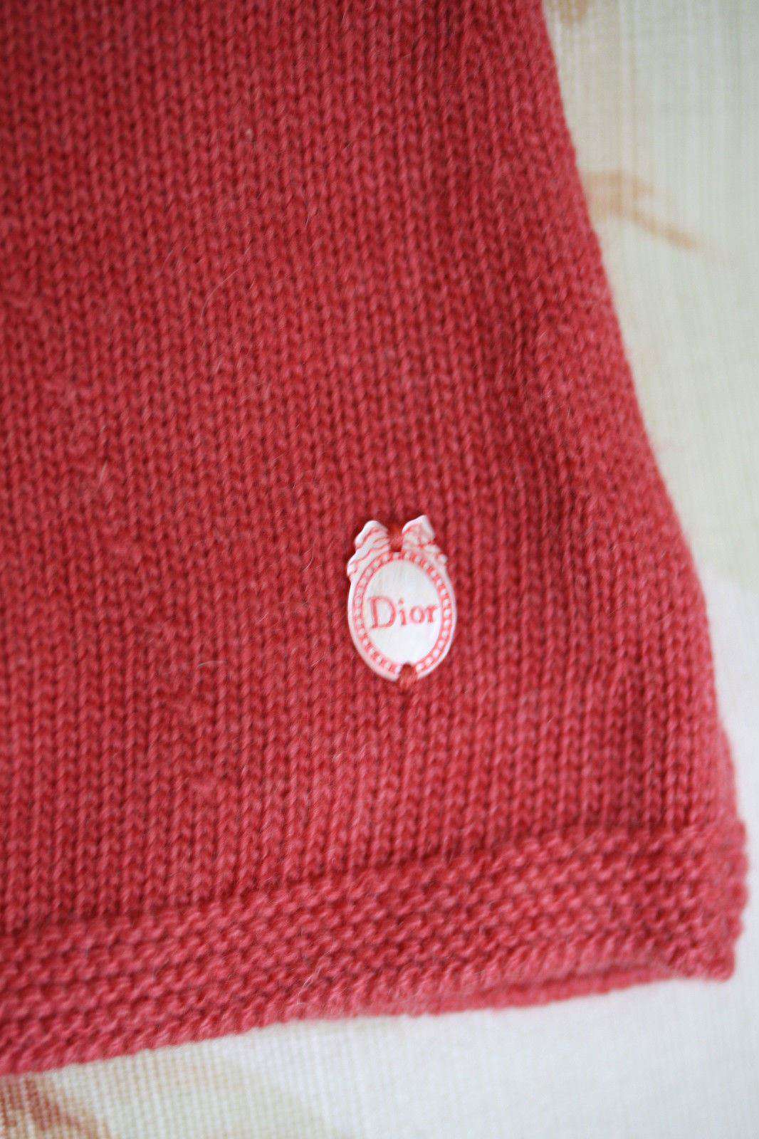 BABY DIOR RASPBERRY PINK KNITTED CARDIGAN 3 MONTHS