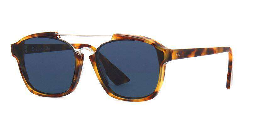 CHRISTIAN DIOR ABSTRACT D-FRAME HAVANA SUNGLASSES