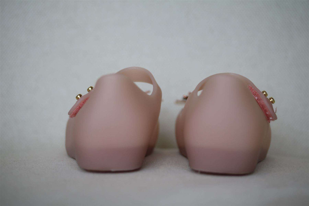 MINI MELISSA GIRLS PINK BUTTERFLY JELLY SHOES EU 24 UK 7