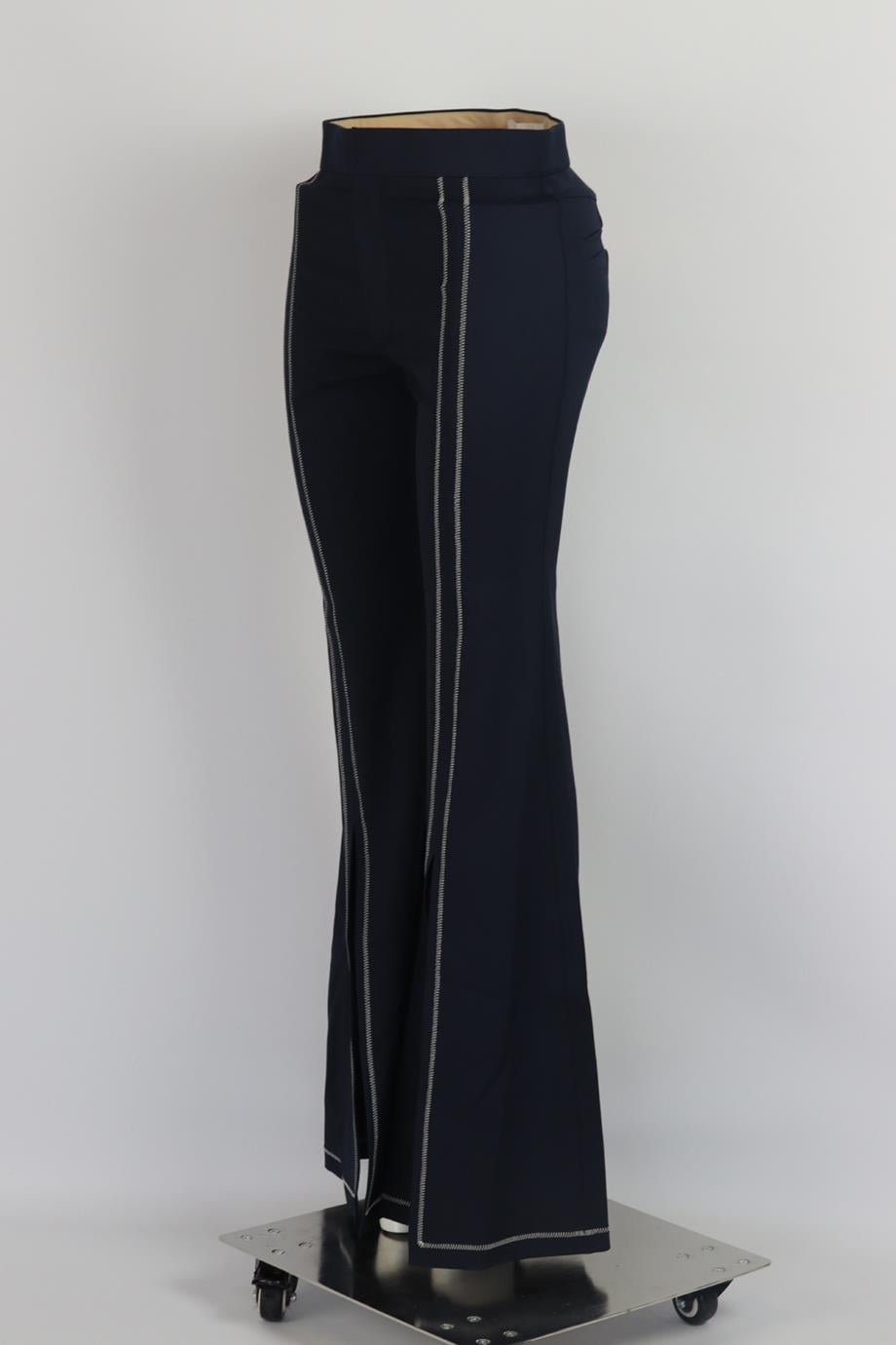 CHLOÉ HIGH RISE STRETCH WOOL FLARED PANTS FR 36 UK 8