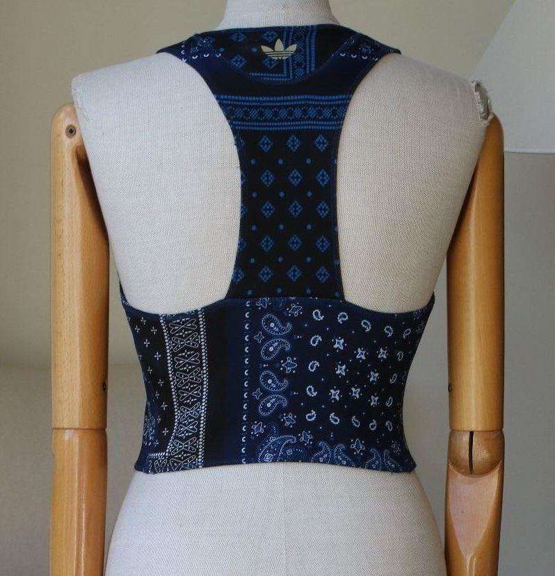 ADIDAS ORIGINALS X OPENING CEREMONY BANDANA PRINT TOP SMALL