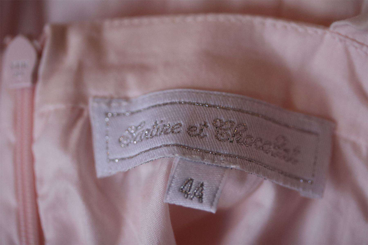 TARTINE ET CHOCOLAT GIRLS PINK COTTON DRESS 4 YEARS
