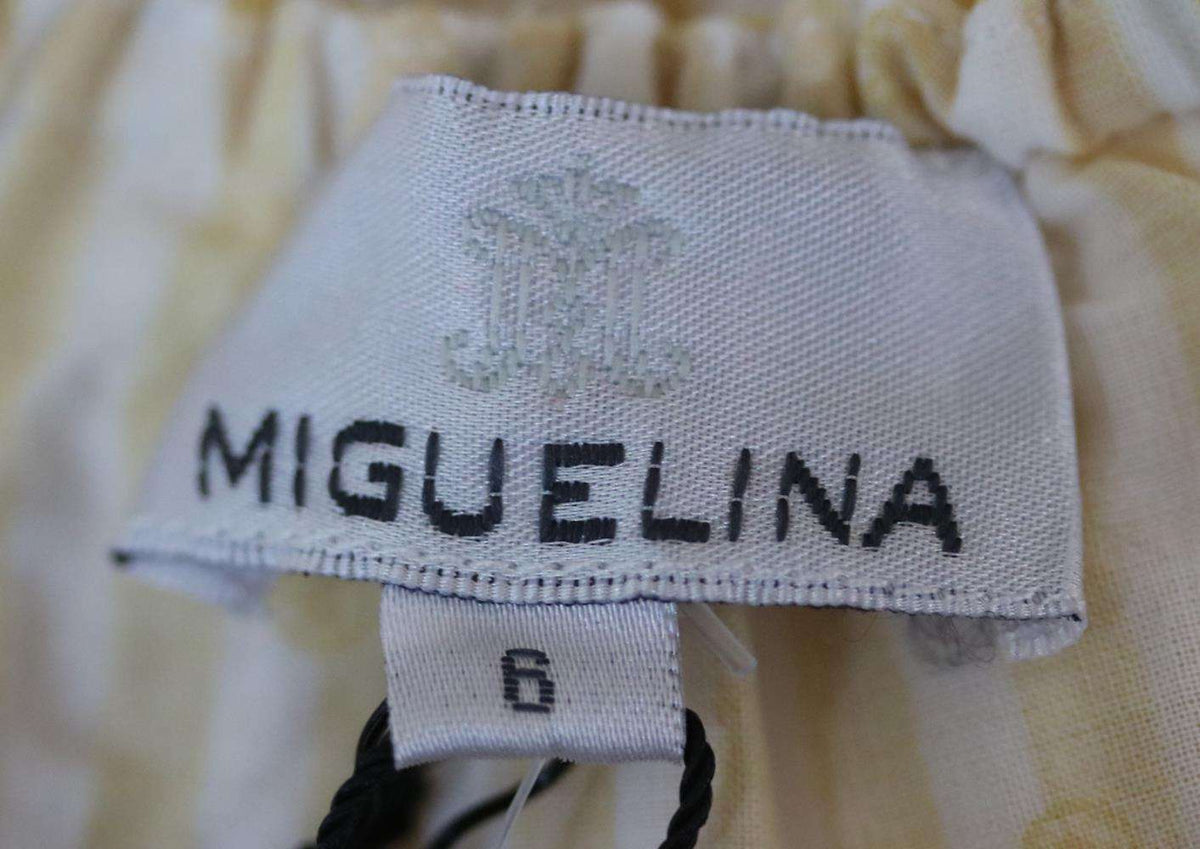 MIGUELINA KIDS GIRLS JENNA CROCHETED STRIPED COTTON TOP 6 YEARS