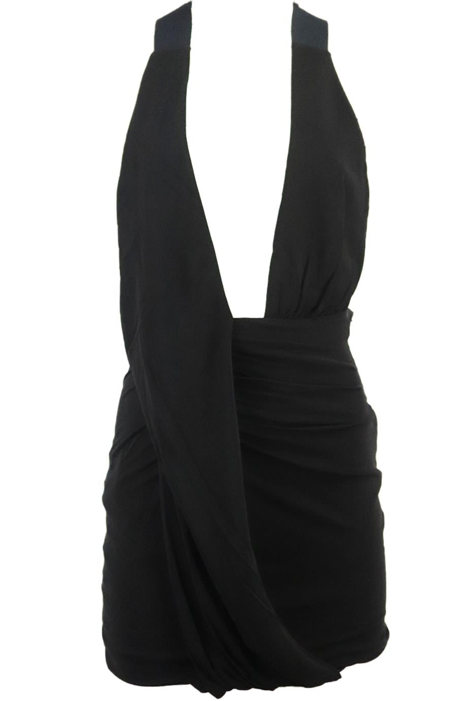 ANTHONY VACCARELLO RUCHED JERSEY MINI DRESS FR 36 UK 8