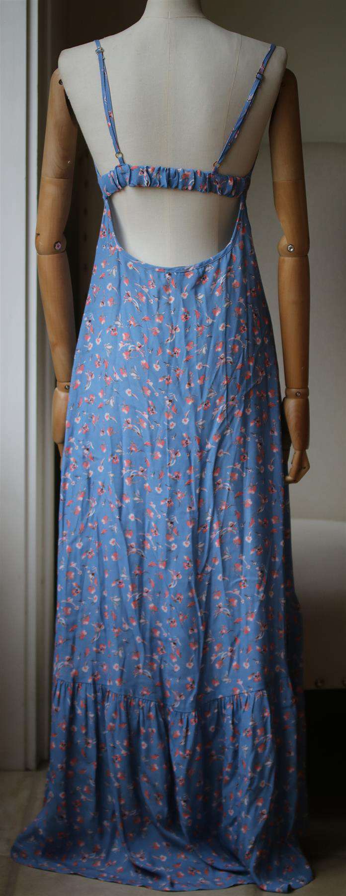 FLYNN SKYE UNBUTTON ME FRESH FLORAL MAXI DRESS SMALL