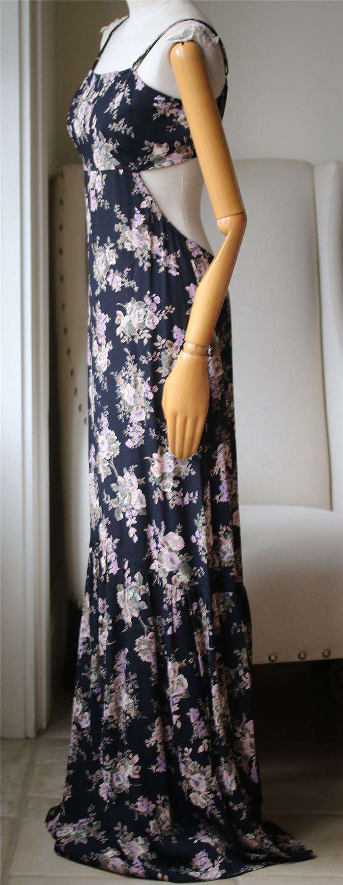 FLYNN SKYE FARRAH FLORAL MAXI DRESS MEDIUM