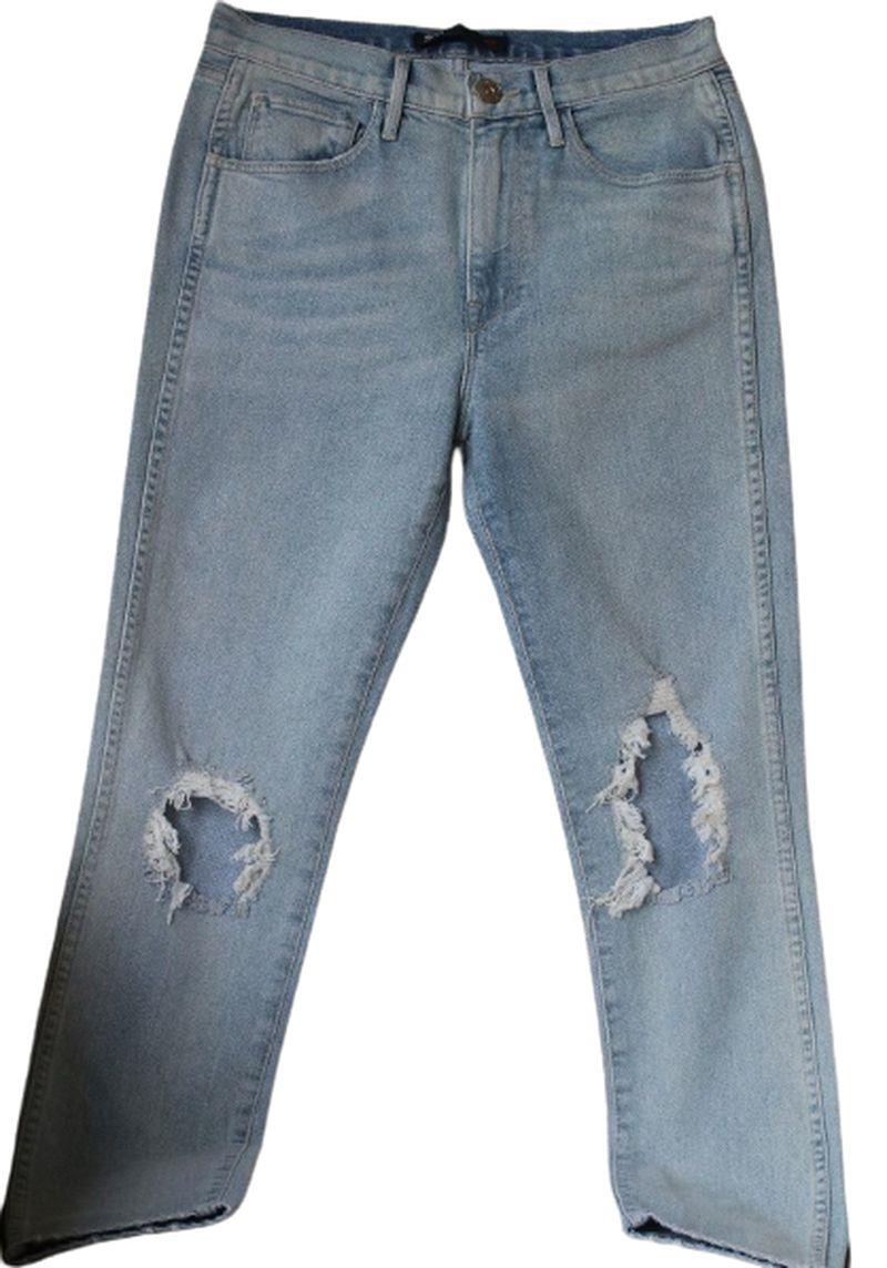 3X1 W3 HIGH RISE STRAIGHT AUTHENTIC CROP JEANS IN MEI W26 UK 8