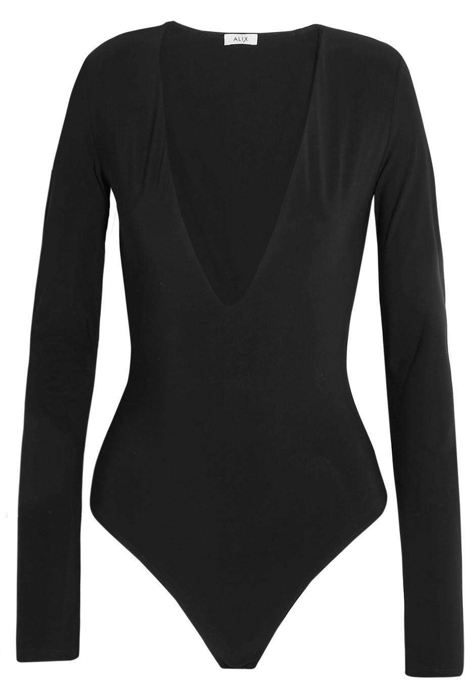 ALIX IRVING STRETCH JERSEY BODYSUIT MEDIUM