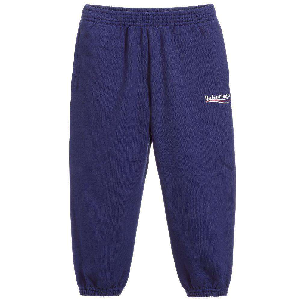 BALENCIAGA BABY UNISEX LOGO COTTON TRACK PANTS 2 YEARS