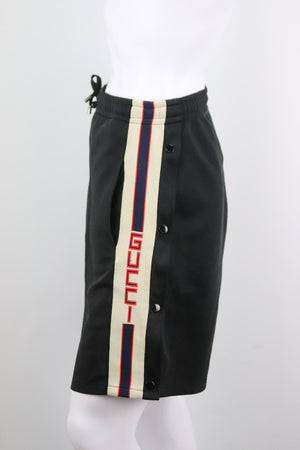 GUCCI MEN'S INTARSIA TECH JERSEY SHORTS XLARGE