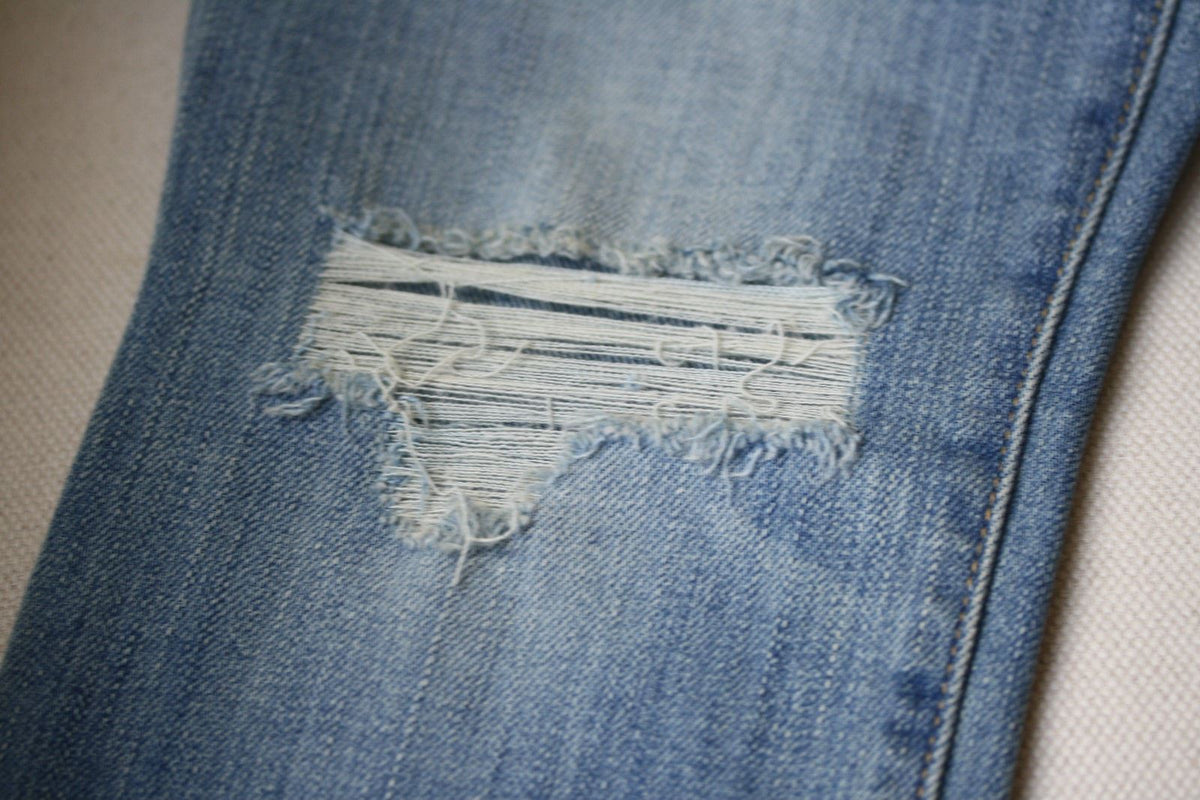CURRENT ELLIOTT THE SILVERLAKE ZIP BLUE JEANS W27 UK 8/10