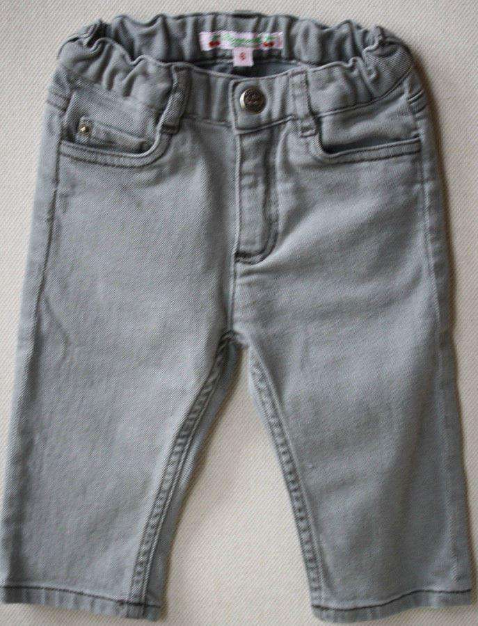 BONPOINT BABY GREY JEANS 6 MONTHS