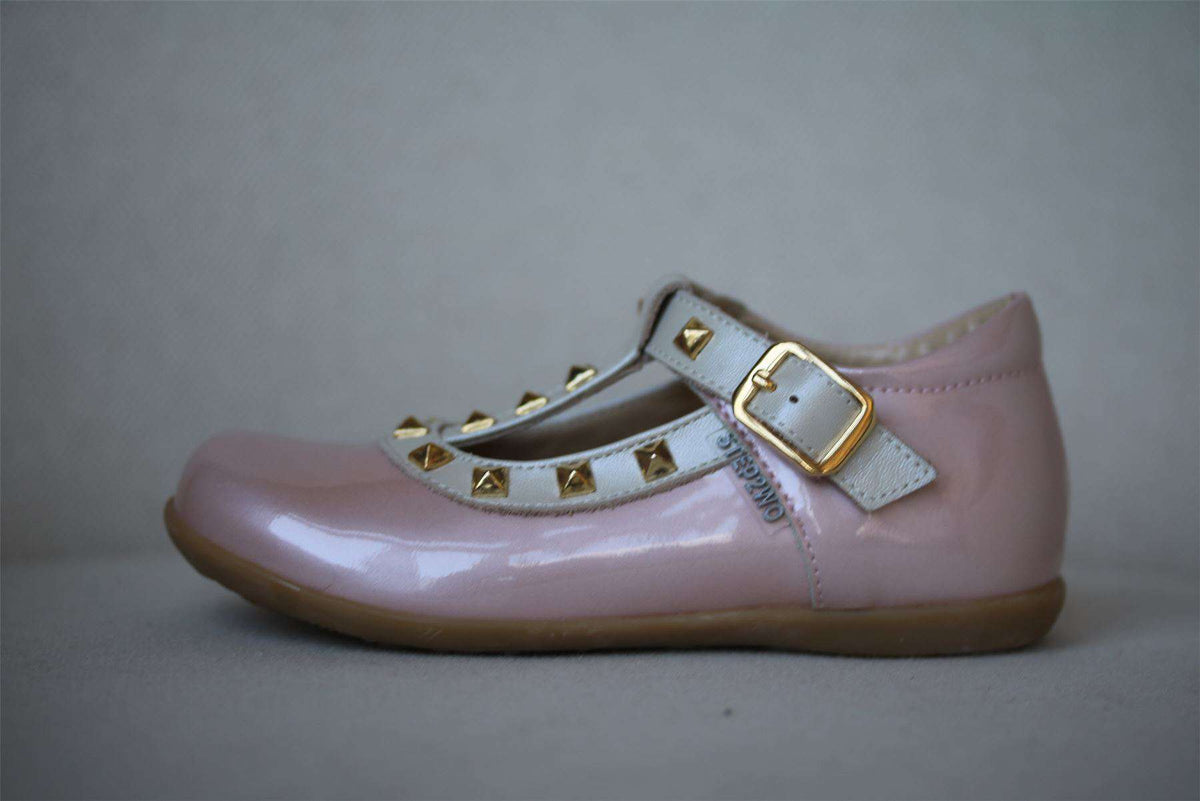 STEP2WO GIRLS PINK LEATHER SHOES EU 25 UK 8