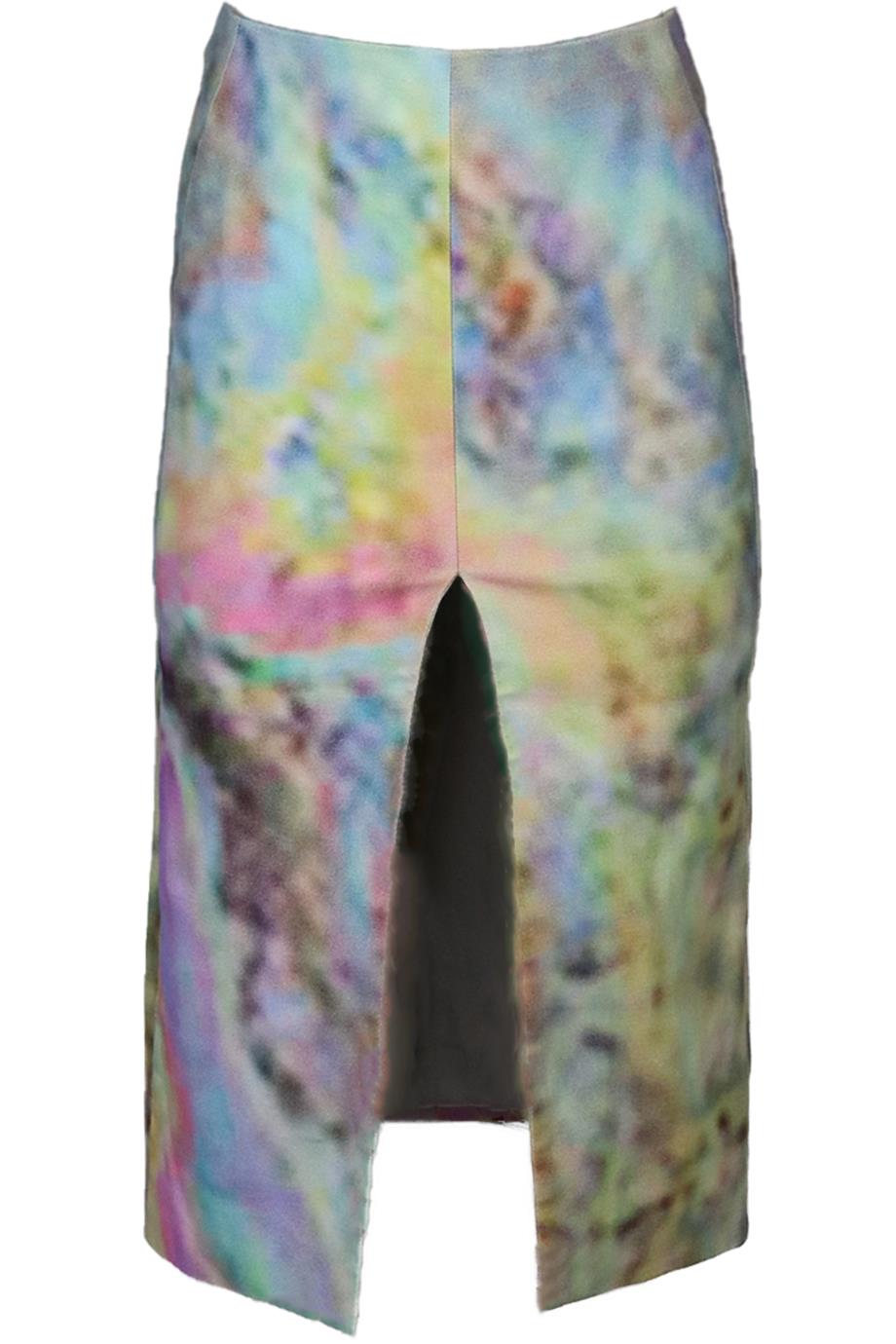 CARVEN PRINTED BRUSHED COTTON MIDI DRESS FR 34 UK 6