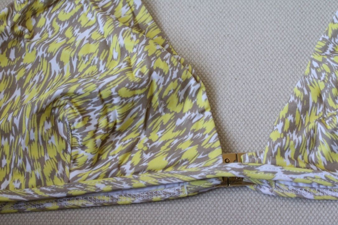 MELISSA ODABASH BALI YELLOW PRINT BIKINI UK 10/14