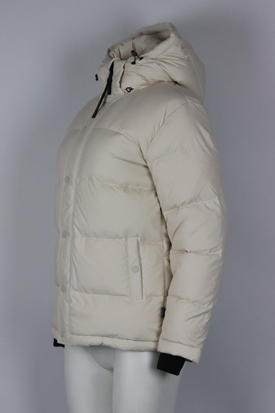 SUPER WORLD HOODED QUILTED SHELL DOWN JACKET XSMALL