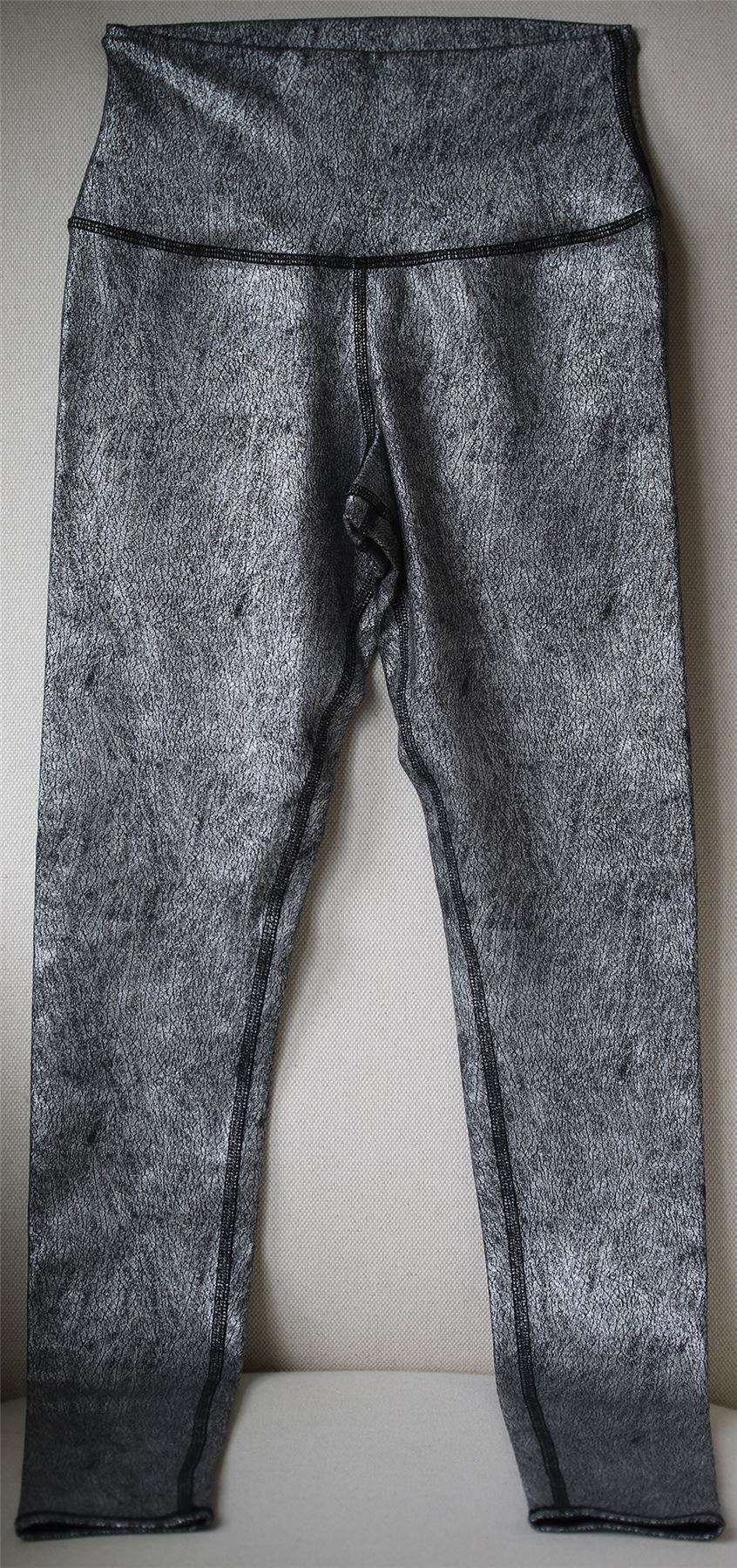ALO YOGA HIGH-WAISTED AIRBRUSH METALLIC LEGGINGS XSMALL