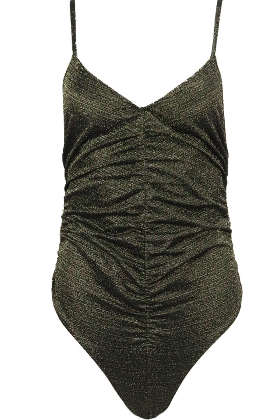 LISA MARIE FERNANDEZ METALLIC STRETCH SWIMSUIT UK 14