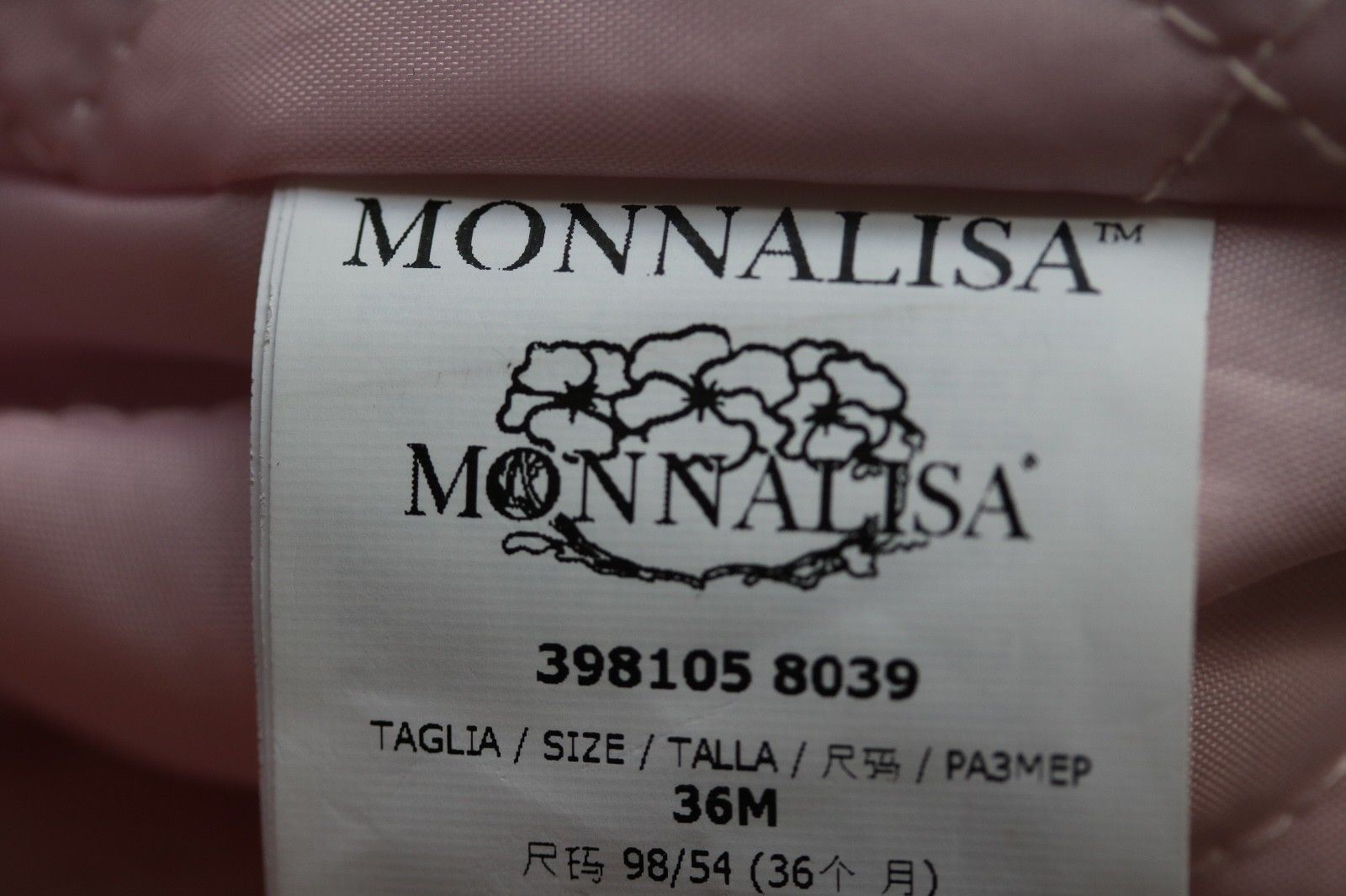 MONNALISA BEBE BABY GIRLS PINK PLUSH FUR JACKET 36 MONTHS