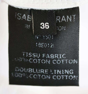 ISABEL MARANT MARSTON RUCHED COTTON GABARDINE TAPERED PANTS FR 36 UK 8