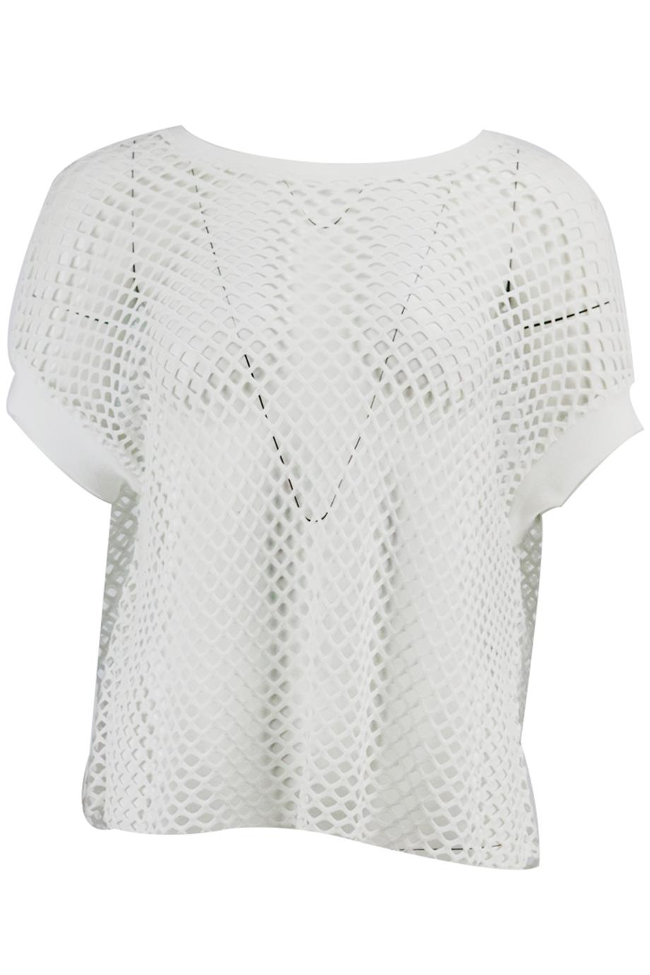 SANDRO STRETCH MESH TOP SMALL