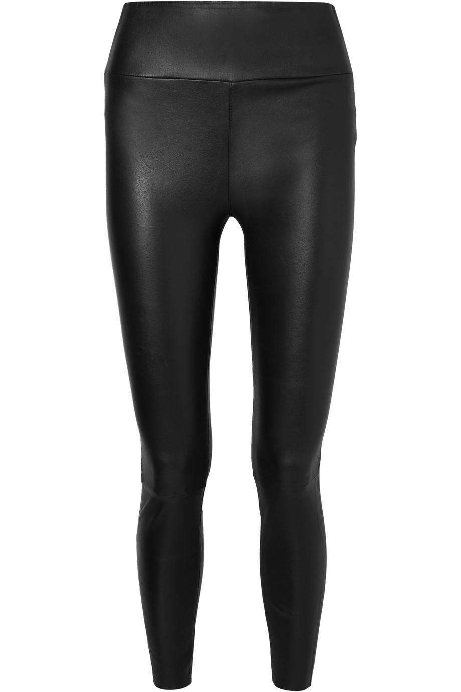 SPRWMN HIGH RISE LEATHER LEGGINGS SMALL