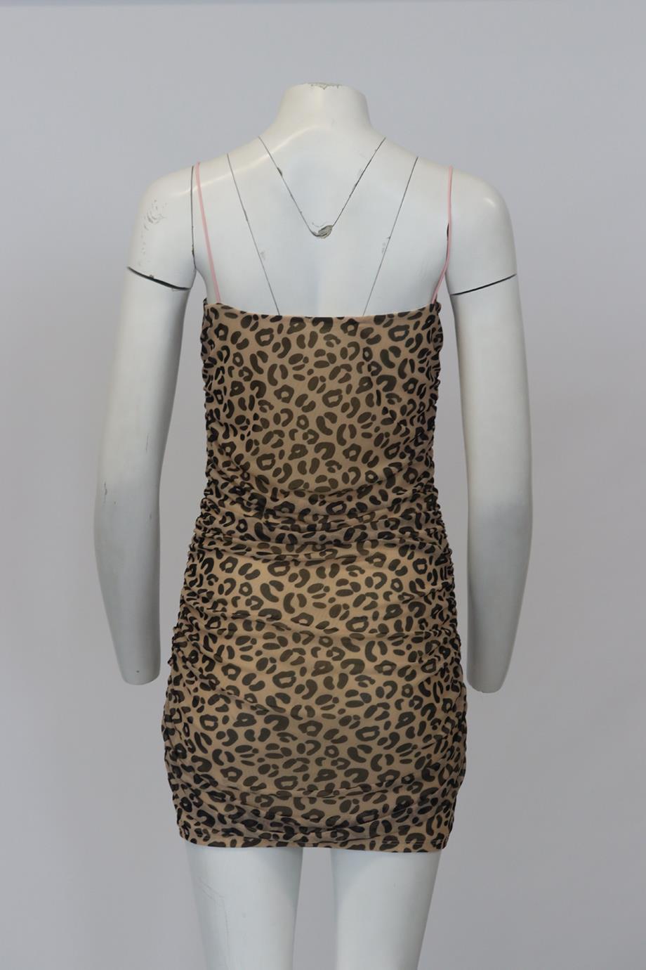 SANDY LIANG LEOPARD PRINT STRETCH MESH MINI DRESS UK 8 | nikkibradford SANDY LIANG LEOPARD PRINT STRETCH MESH MINI DRESS UK 8 | nikkibradford