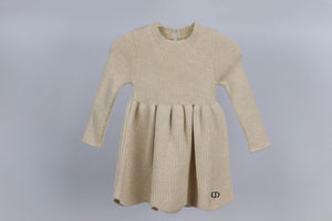 CHRISTAIN DIOR BABY GIRLS KNITTED DRESS 9 MONTHS
