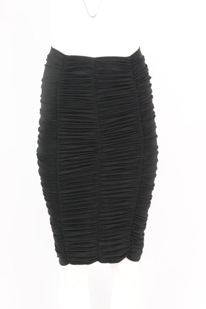 DOLCE AND GABBANA RUCHED STRETCH JERSEY SKIRT IT 38 UK 6