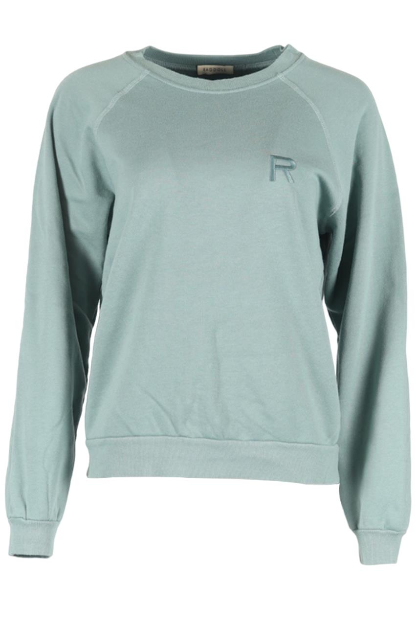 RAGDOLL EMBROIDERED COTTON JERSEY SWEATSHIRT SMALL