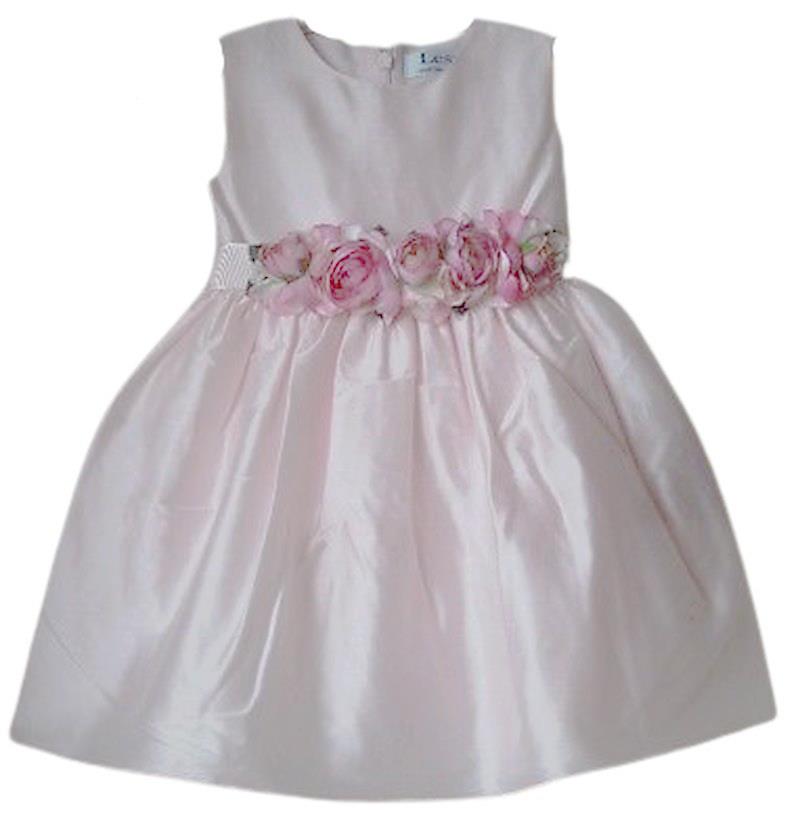 LESY LUXURY BABY GIRLS PINK FLOWERS DRESS 2 YEARS