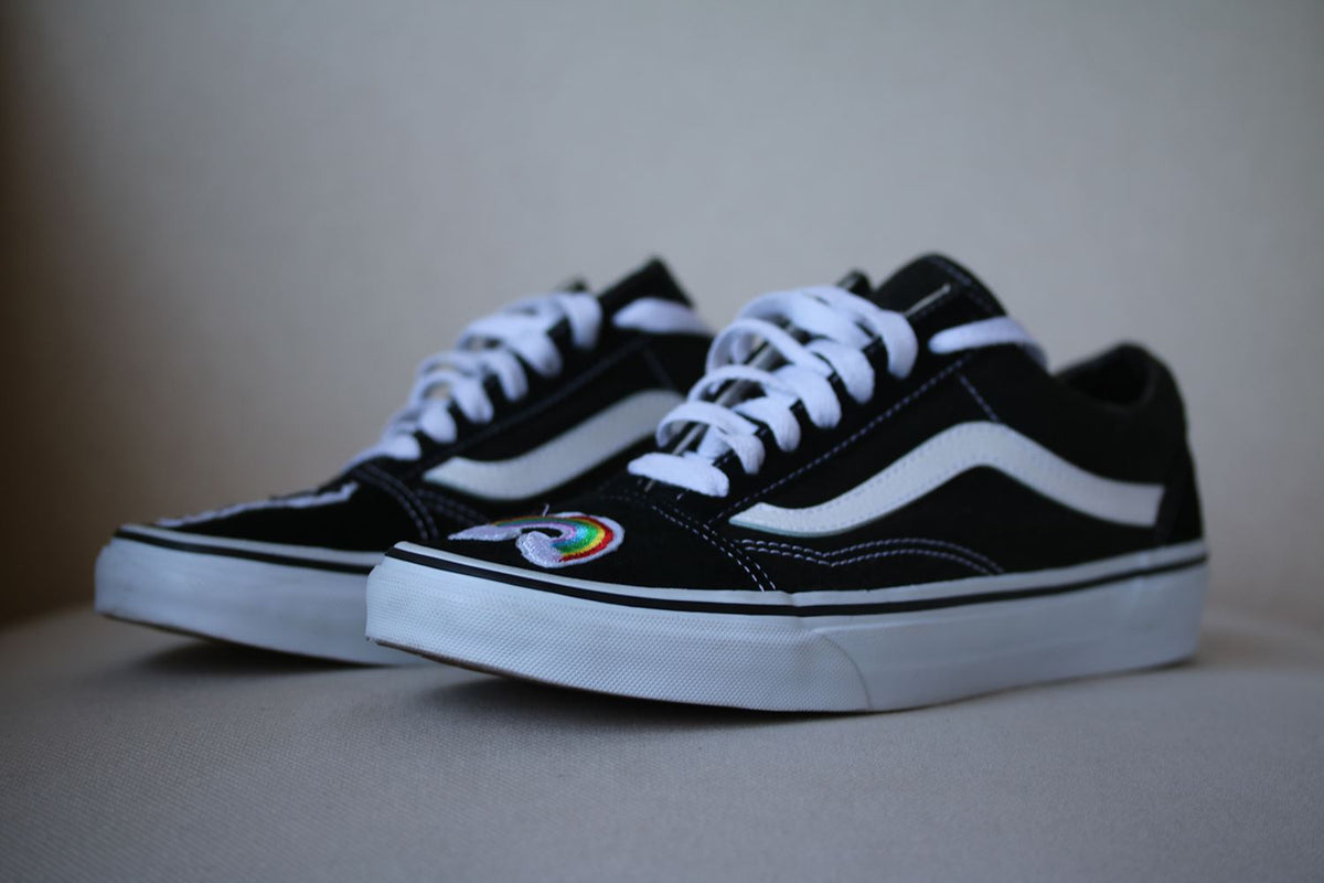VANS OLD SKOOL EMBROIDERED CUSTOM SNEAKERS EU 38.5 UK 5.5 US 8