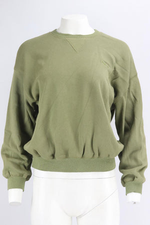 SABLYN EMBROIDERED COTTON JERSEY SWEATSHIRT SMALL