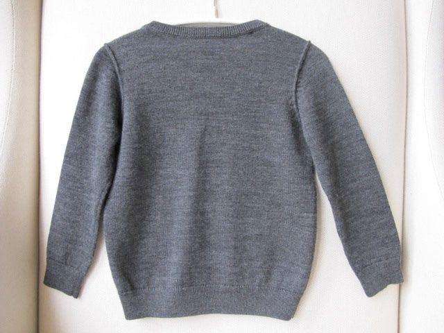 BONPOINT BABY GREY CHERRIES SWEATER 3 YEARS