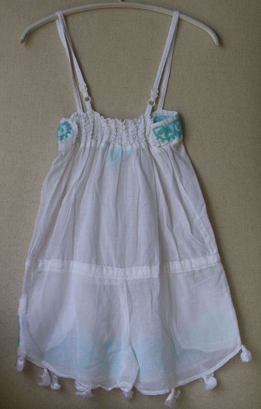 MELISSA ODABASH KIDS BABY EISHA WHITE PLAYSUIT ROMPER 4 YEARS