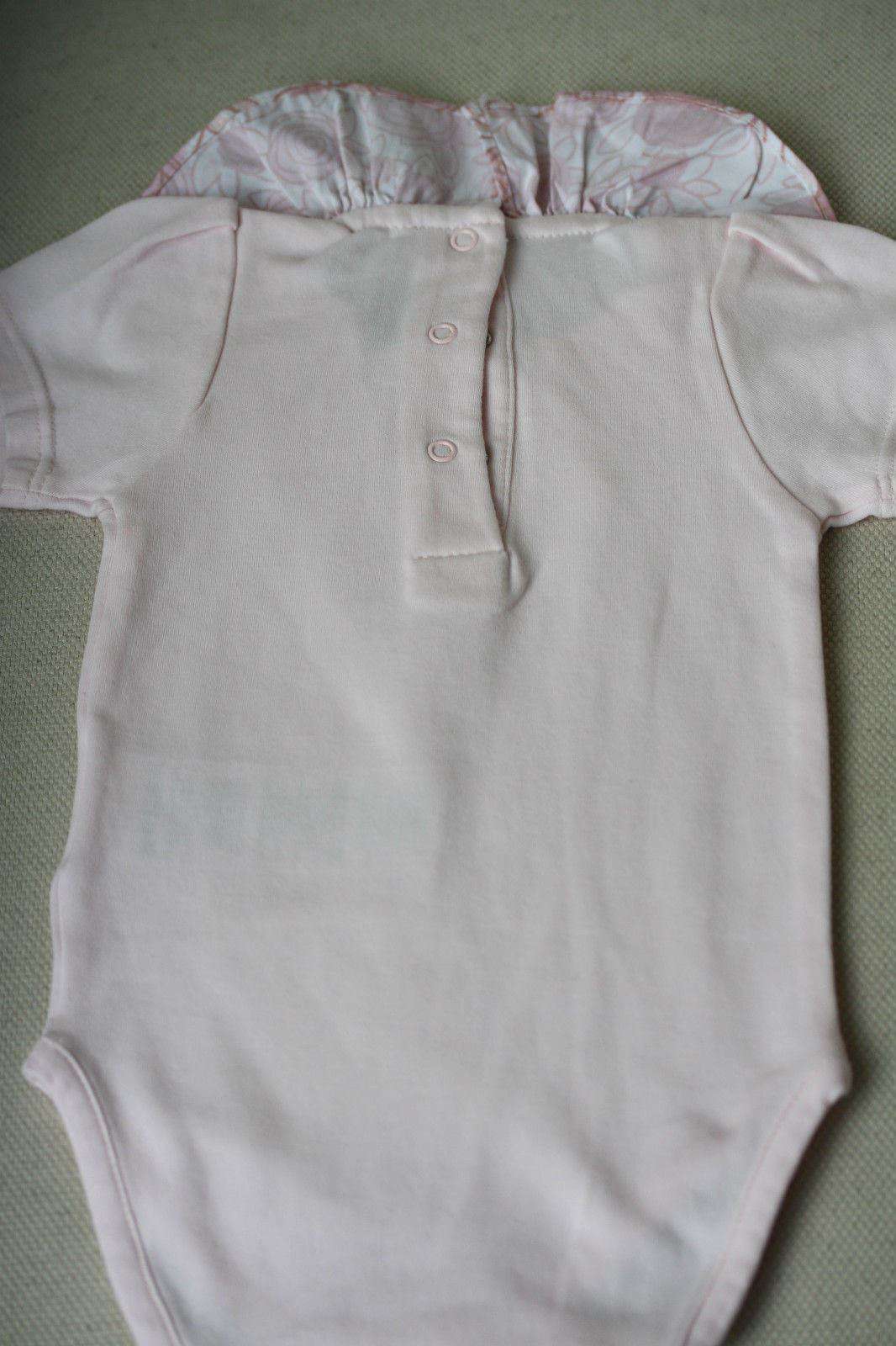 BABY DIOR FLOWER COLLAR PINK BODYSUIT 3 MONTHS