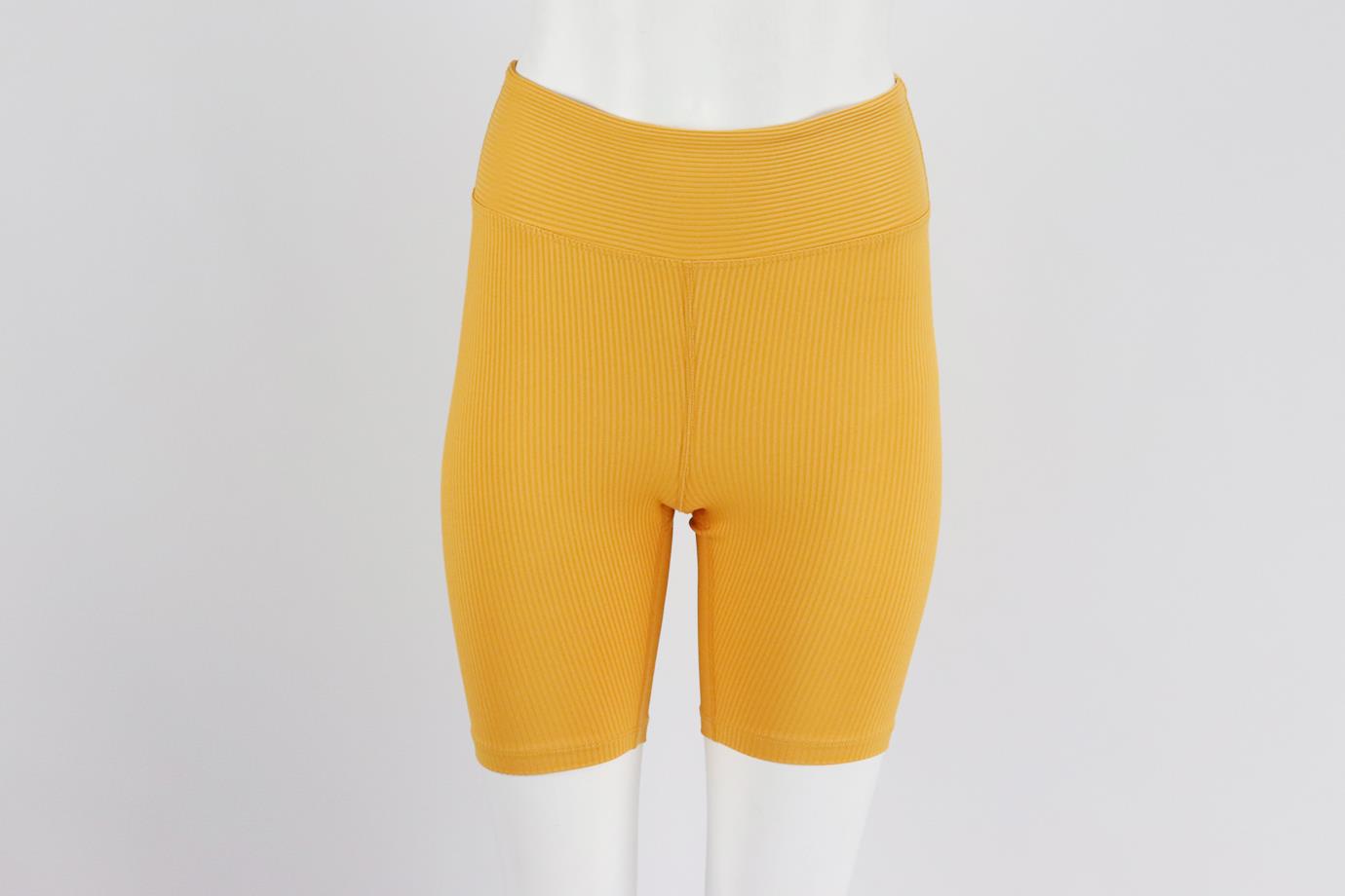 YEAR OF OURS + BANDIER RIBBED STRETCH BIKER SHORTS SMALL