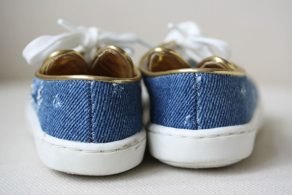 MINNA PARIKKA BABY DENIM BUNNY SNEAKERS SHOES EU 21 UK 4/5