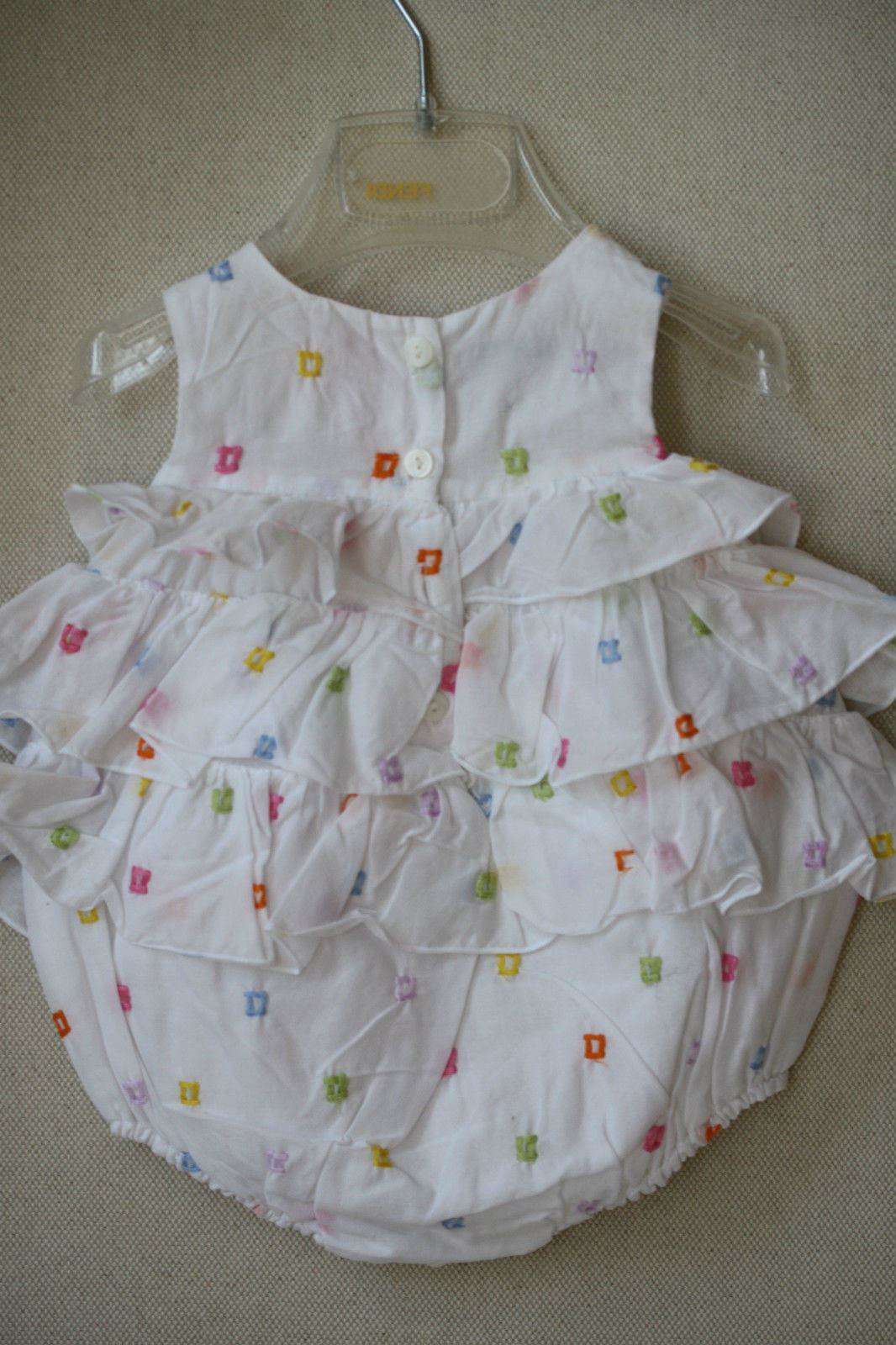 BABY GRAZIELLA WHITE ROMPER 3 MONTHS