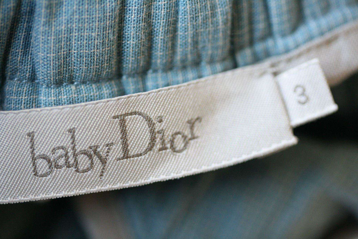 BABY DIOR BLUE SHORTS 3 MONTHS