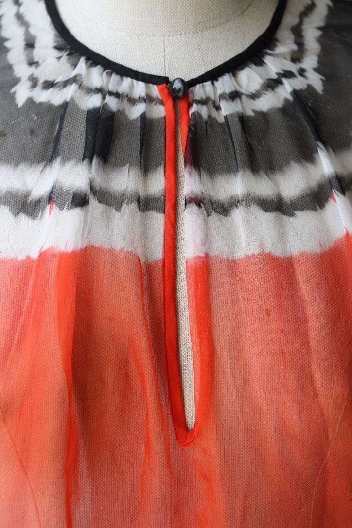 ALEXANDER MCQUEEN FEATHER PRINT BLOUSE TOP SMALL