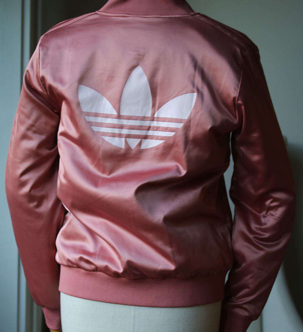 ADIDAS ORIGINALS LOGO BACK BOMBER JACKET UK 10