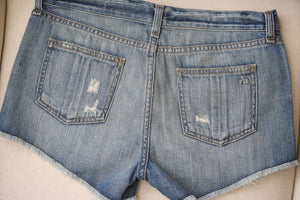 RAG AND BONE CHESAPEAKE DENIM CUTOFF SHORTS W26 UK 8