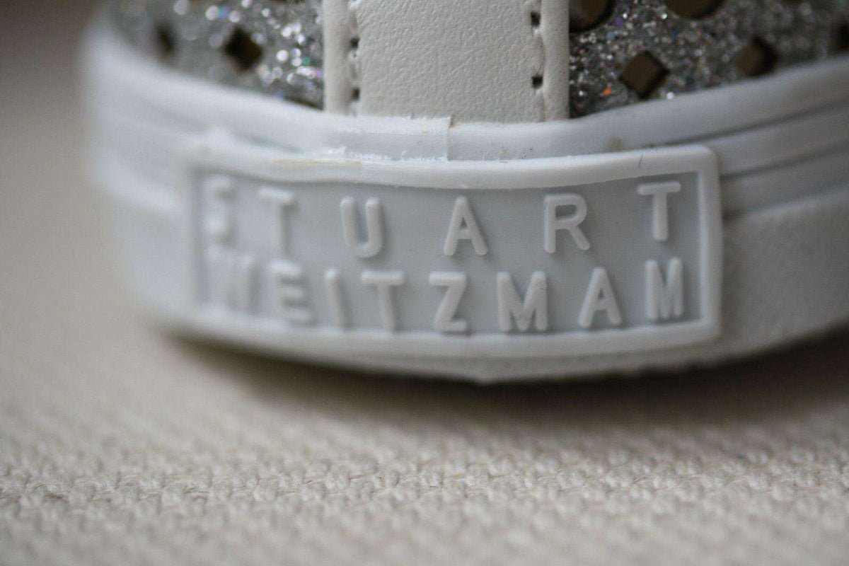 STUART WEITZMAN BABY COUNTRY SILVER SHOES EU 18.5 UK 2.5