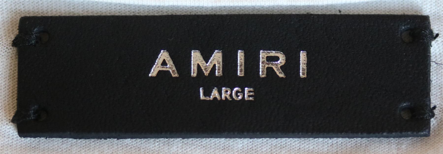 AMIRI PRINTED COTTON JERSEY T-SHIRT LARGE