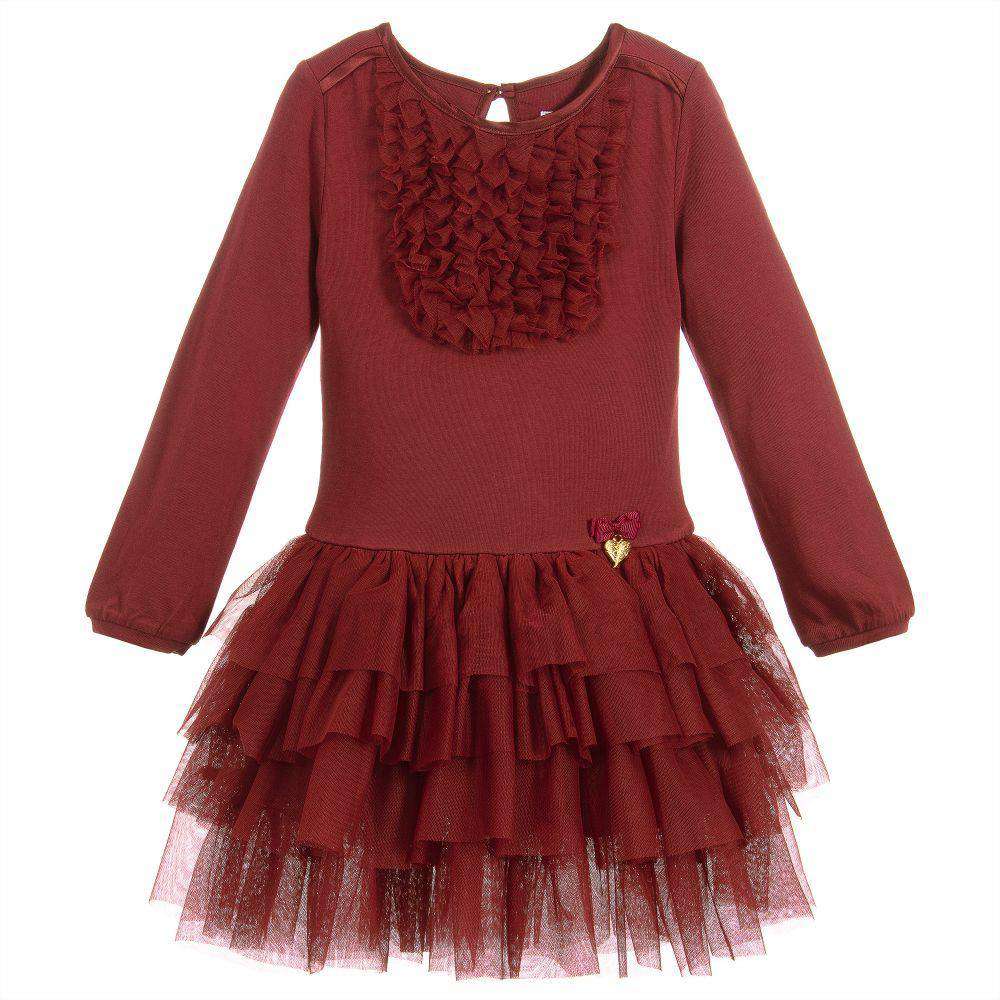 ANGEL'S FACE KIDS GIRLS COTTON AND TULLE DRESS 4-5 YEARS